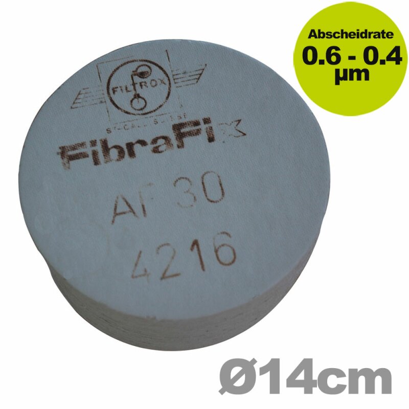  Weinfilter: Filtrox 0.6 - 0.4µm Rund-Sterilfilter-Schicht AF 130 140mm  zur Sterililtration - Abfüllfiltration  Wein mit Restsüße  (Filterschichten Packung mit 25 Stück)