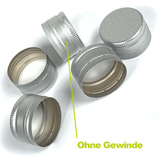 Flaschen-Schraubverschluss ohne vorgeformtes Gewinde