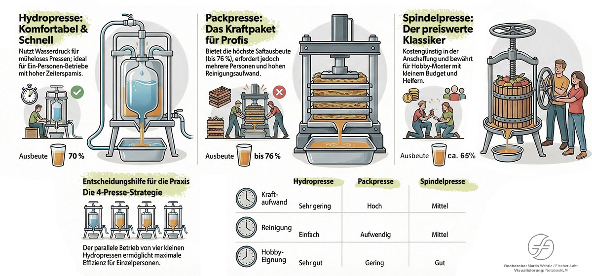 Welche Obstpresse passt für mich...