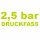 bis 2,5 bar Druck