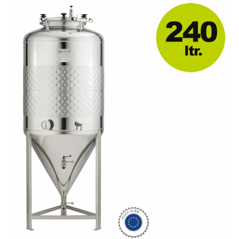  Speidel Drucktank: Edelstahl Bier- und Getränketank 240 Liter FD 1.2 ZKG mit Konusboden, Druckfass bis 1,2 bar (Versand kostenfrei *)