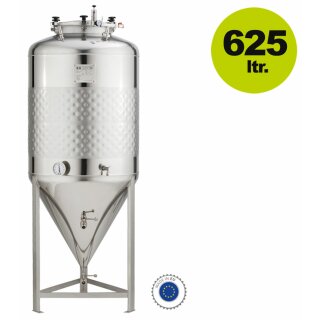 Speidel Drucktank: Edelstahl Bier- und Getränketank 625 Liter FD 1.2 ZKG mit Konusboden, Druckfass bis 1,2 bar (Versand kostenfrei *)