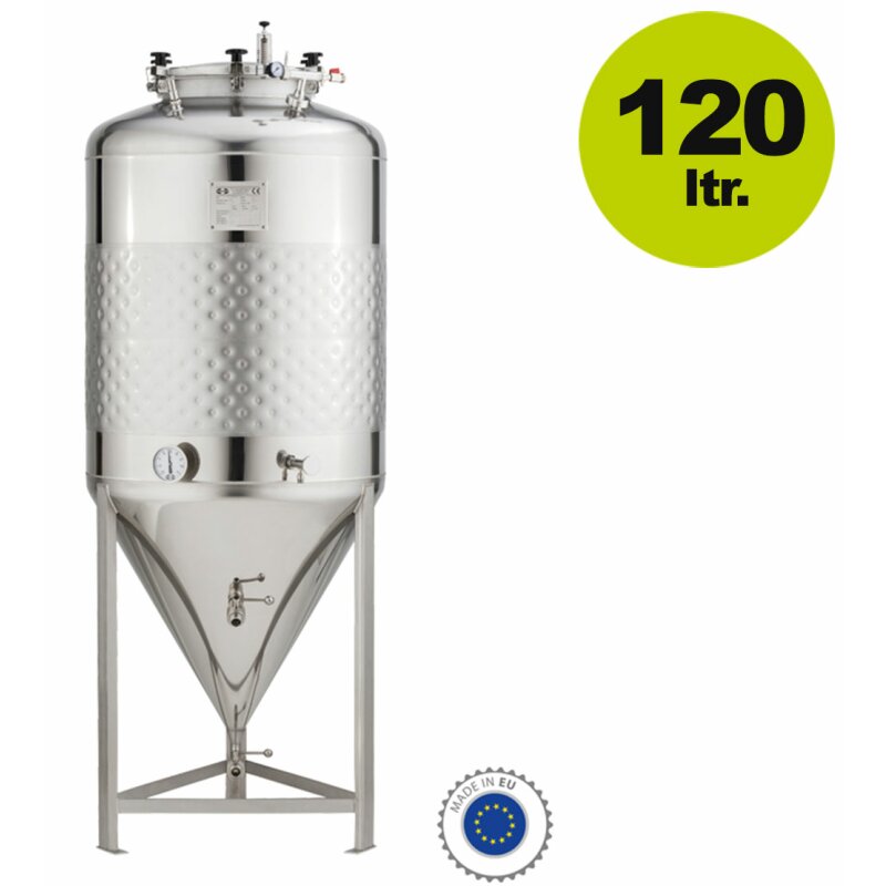 45710-ZKG /  Speidel Drucktank: Edelstahl Bier- und Getränketank 120 Liter FD 2.5 ZKG mit Konusboden, Druckfass bis 2,5 bar (Versand kostenfrei *)