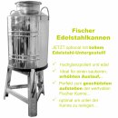 Transportkanne: Edelstahlkanne 50 Liter OHNE Hahn,  Getränkefass  für Lebensmittel gebördelt
