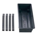 URBAN gardening: Balkon-Beet anthrazit-braun 75 x 37...