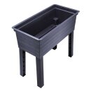 URBAN gardening: Balkon-Beet anthrazit-braun 75 x 37...