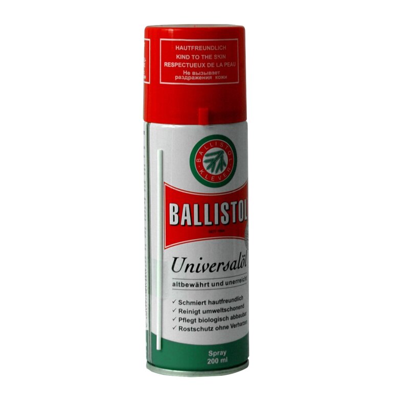  Ballistol Universalöl Spray 200 ml - mit medizinisch reinem Weißöl, lebensmittelecht