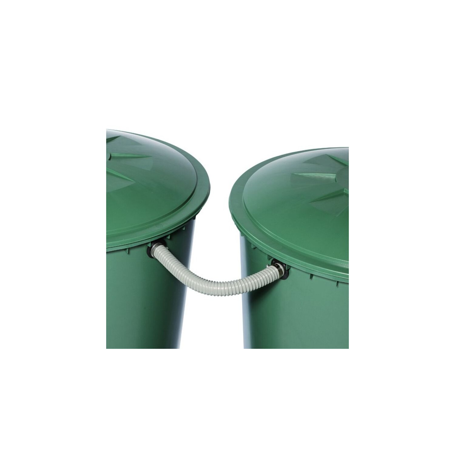 190220019  Verbinde mehrere Kunststoff-Regentonnen zu einer Wasser-Batterie: Regentonnen Verbindungs-Set GRAF Flex-Comfort grau, Regentonnen-Verbinder / Fass-Überlauf  - Fass-Erweiterung für Regensammler 	 
		 (Verbindungsset Flex-Comfort grau, 220019 Garantia)  
	