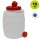 Graf Getränkefass / Mostfass: Fass 10 Liter rund (Kunststofffass mit Schraubdeckel), Gärfass und Transportkanne  mit 3-teiligem Deckel / Grärspund-Loch