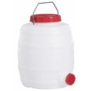 Graf  Getränkefass / Mostfass: Kunststoff-Fass / Transport-Behälter / Kanne 15 Liter rund   (Transportkanne / Kunststofffass mit  Schraubdeckel)