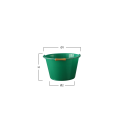 Weinlese-Eimer 16 Liter grün, Kunstoff Handgriff