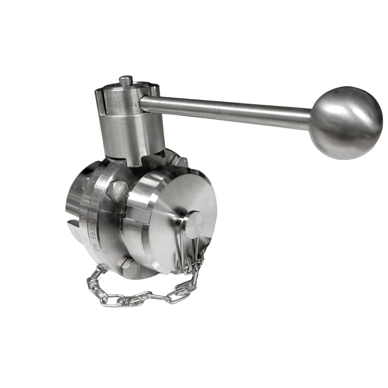 55105  Scheibenventil  KG  NW 32 - Mutter / Vaterteil  (eine Seite mit Überwurfmutter / andere Seite mit  Aussengewinde ) NW 32 / Zubehör Kellerei 	 
		 (Scheibenventil  KG  NW 32 / Zubehör Kellerei)  
	