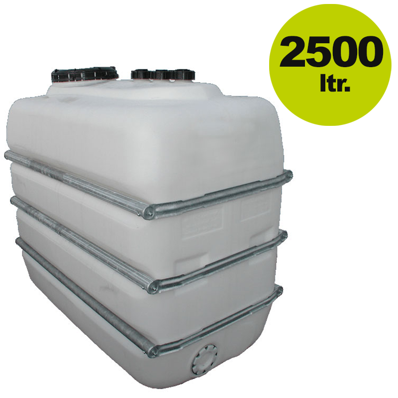 849230 /  Kunststofffass:  Raumspar-Tank für Lebensmittel  / Maischetank rechteckig, natur 2500 L (Versand kostenfrei*)