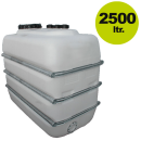 Kunststofffass:  Raumspar-Tank für Lebensmittel  / Maischetank rechteckig, natur 2500 L (Versand kostenfrei*)