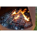 YERD Gartenkamin mit Schornstein  in Rostoptik,Set Denver 225cm XL+  ( inkl. 100cm Rohr-Verlängerung), Grill-Gartenkamin aus echtem Cortenstahl (!),  Terrassenofen  inkl. Grill-Rost Set mit Schürhaken, Versand kostenlos *