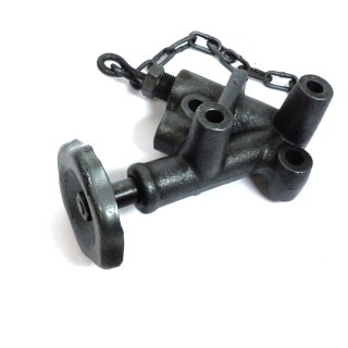 Gruppe Druckwerk Manometer und Handrad  (Ersatzteil Hydraulik Weinpresse)