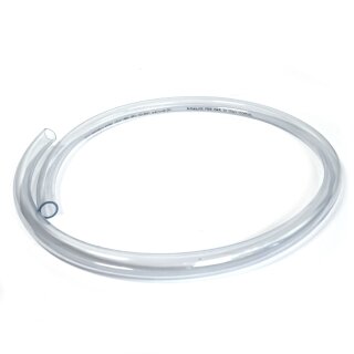 1/2" Zoll, PVC Schlauch, klar / transparent, lebensmittelecht, phthalat-frei, 1m
