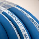 Molkereischlauch lebensmittelecht dämpfbar 409a-19-40, Heiß-Schlauch für pasteurisierte Flüssigkeiten,  Innendurchmesser 19mm (ca. 3/4" Zoll), Lebensmittel-Schlauch geeignet bis 80°C (kurzfristig bis 160°C), Meterware