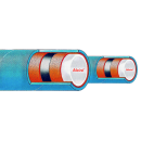 Molkereischlauch lebensmittelecht dämpfbar 409a-38-40, Heiß-Schlauch für pasteurisierte Flüssigkeiten,  Innendurchmesser 38mm (ca. 1 1/2" Zoll), Lebensmittel-Schlauch geeignet bis 80°C (kurzfristig bis 160°C), Meterware