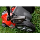 Sonderposten: Greenbase  48V  (!)  Akku-Rasenmäher GB-R-40-LI, 38cm Schnittbreite, Fangkorb, Mulch-Kit und Heckauswurf-Klappe, wartungsfreier bürstenloser Motor, inkl. 4Ah 192 Wh Li-ion Akku  & Ladegerät