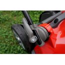 Sonderposten: Greenbase  48V  (!)  Akku-Rasenmäher GB-R-40-LI, 38cm Schnittbreite, Fangkorb, Mulch-Kit und Heckauswurf-Klappe, wartungsfreier bürstenloser Motor, inkl. 4Ah 192 Wh Li-ion Akku  & Ladegerät