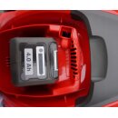 Sonderposten: Greenbase  48V  (!)  Akku-Rasenmäher GB-R-40-LI, 38cm Schnittbreite, Fangkorb, Mulch-Kit und Heckauswurf-Klappe, wartungsfreier bürstenloser Motor, inkl. 4Ah 192 Wh Li-ion Akku  & Ladegerät