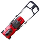 Sonderposten: Greenbase  48V  (!)  Akku-Rasenmäher GB-R-40-LI, 38cm Schnittbreite, Fangkorb, Mulch-Kit und Heckauswurf-Klappe, wartungsfreier bürstenloser Motor, inkl. 4Ah 192 Wh Li-ion Akku  & Ladegerät