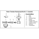 Tomaten Passiermaschine elektr., Reber Nr.5 / 9000N, 0,8 PS, extra schwerer robuster 600 Watt Induktionsmotor, 230V, Passiermühle  inkl. 1,5mm Passiersieb, professionelle Küchenmaschine mit wechselbaren Passiersieb-Größen und Motor-Aufsätzen, made in EU