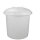 GRAF Maischebottich 1000 Liter,  aus Polyethylen ungefärbt (weiß),  lebensmittelechter Bottich mit Deckel, Gärbehälter mit hermetischem Wasserrand (Gärglocke), Made in Germany