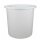 GRAF Maischebottich 680 Liter, aus Polyethylen ungefärbt (weiß), lebensmittelechter Bottich mit Deckel,   Gärbehälter mit hermetischem Wasserrand (Gärglocke), Made in Germany