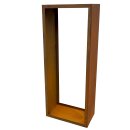 YERD  CortenBOX 150: Holzbox / Holzregal 150x60x35cm, stabiles Kaminholz-Regal  aus echtem  Corten-Stahl (!), Farbe Rost-Patina, verschweißtes (!) Spezial-Stahl-Regal für Feuerholz, Holzlege witterunsg-beständig