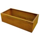 YERD CortenBOX 120:  stabiles  Kaminholz-Regal 120x60x35cm, Holzbox / Holzregal aus echtem Corten-Stahl (!),  Holzlege Farbe Rost-Patina, verschweißtes (!) Stahl-Regal für Feuerholz (TOP Preis-/Leistung)