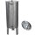 Zottel Tank SET: Edelstahl-Immervoll Behälter, Edelstahllagertank mit Lufschwimmdeckel, INKL. Staubdeckel und Hahn,  150 Liter Fass  mit angeschweißten Füßen (Versand kostenfrei*)