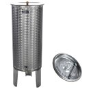 Zottel Tank: Edelstahltank Immervolltank / Edelstahlfass mit 70 Liter Volumen / 1 Auslauf, Immervollbehälter  inkl. Schwimmdeckel, Pumpe und Manometer (versandkostenfrei)*