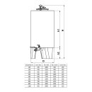 Zottel Tank: Edelstahl Branntweintank / Edelstahl-Fass 1100 Liter Inhalt mit Domdeckel und Füßen, inkl. Hahn (versandkostenfrei)*