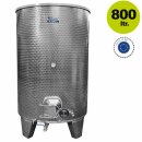 Immervoll-Maischetank / Edelstahlfass mit Mannloch, 800 L...