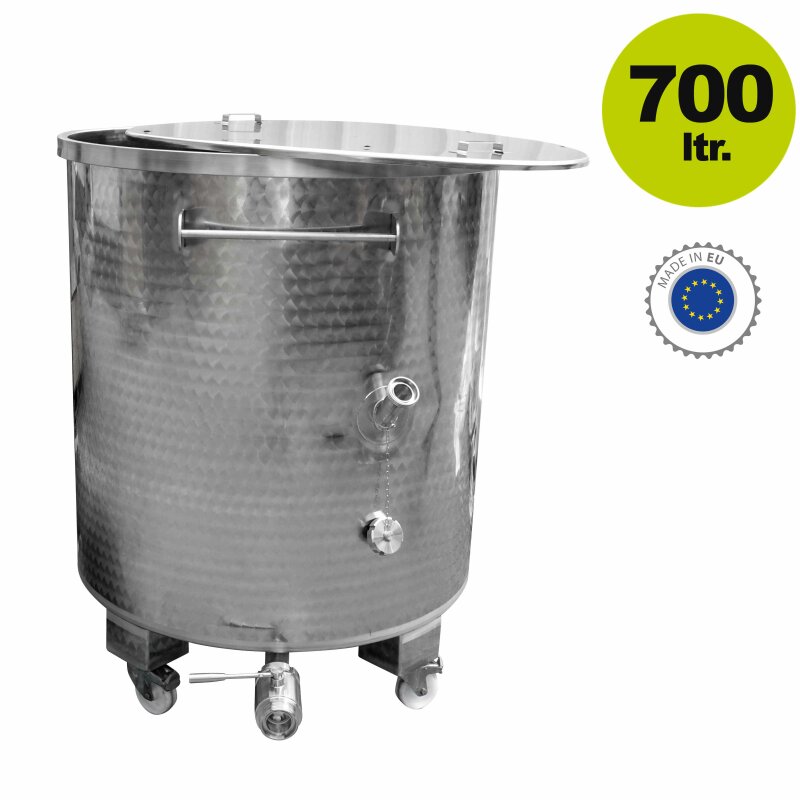 010500L3V /  Zottel Edelstahlmischbehälter mit 700 Liter Volumen