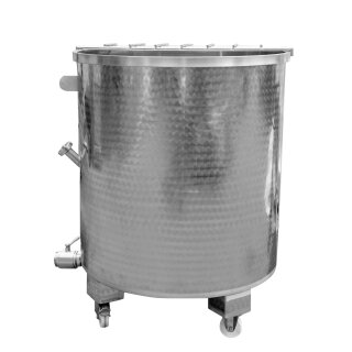 010500L3V Details:   Zottel Edelstahlmischbehälter mit 700 Liter Volumen / Immervolltank, Lagertank, Edelstahltank 