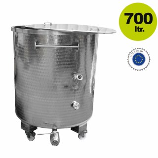 Zottel Edelstahlmischbehälter mit 700 Liter Volumen