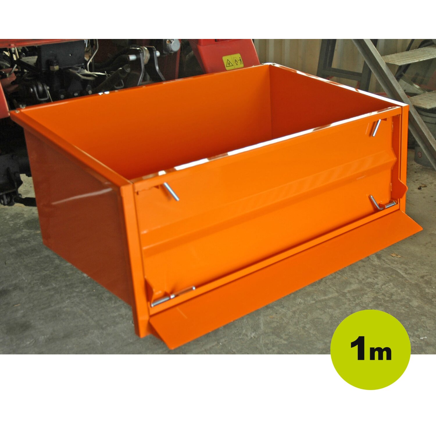 TRB-100-KAT1  YERD Transportmulde 100 cm  Heckcontainer / Transportbox  / Kippmulde  für Traktor, Dreipunkt   Kat-1 Anschluss 	 
		 (Transportmulde, Kippmulde, 3-Punkt Traktor-Mulde, Heckbox, Yerd Transportmulde, 100 cm, Kat 1,)  
	