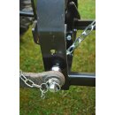 YERD Transportmulde  150 cm, Heckcontainer / Transportbox / Kippmulde  für Traktor, Dreipunkt Kat-0  Anschluss