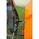 YERD Transportmulde  150 cm, Heckcontainer / Transportbox / Kippmulde  für Traktor, Dreipunkt Kat-0  Anschluss