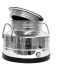 Edelstahlkanne 10 Liter Edelstahl Schraubhahn 1/2"