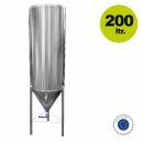 Edelstahl Biertank / Gärtank 200 Liter  konisch,  Fass drucklos, mit Hahn (versandkostenfrei)*