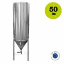 Bier-Lagertank 50 Liter Fass  aus Edelstahl, konisch drucklos, INKL. Hahn (versandkostenfrei)*