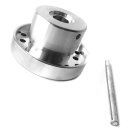 PREIS-TIPP:  YERD Lagerverkaufs-Edition TAIFUN MINI, gefräster Voll-Aluminium Multi-Fadenkopf.  für 2-8 (16) Doppel-Mähfäden, Fadenbürste mit leicht abschraubbarem Fadenträger, Mähkopf inkl. Adpater und 8 Mähfäden