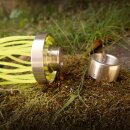 PREIS-TIPP:  YERD Lagerverkaufs-Edition TAIFUN MINI, gefräster Voll-Aluminium Multi-Fadenkopf.  für 2-8 (16) Doppel-Mähfäden, Fadenbürste mit leicht abschraubbarem Fadenträger, Mähkopf inkl. Adpater und 8 Mähfäden