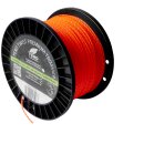 Gedrehter Mähfaden 2,4mm (diagonal Durchmesser): 200m YERD Premium-Line Trimmerfaden TWIST für Freischneider, hochwertiges Polyamid, aggressive 3D Vierkant-Schneidecken, leiser durch gedrehte Form