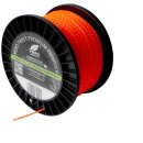 Gedrehter  Mähfaden 3mm (diagonal Durchmesser): 130m YERD Premium-Line Trimmerfaden TWIST für Freischneider, hochwertiges Polyamid, aggressive 3D Vierkant-Schneidecken, leiser durch gedrehte Form