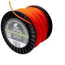 Gedrehter  Mähfaden 4,5mm (diagonal Durchmesser): 100m YERD Premium-Line Trimmerfaden TWIST für Freischneider, hochwertiges Polyamid, aggressive 3D Vierkant-Schneidecken, leiser durch gedrehte Form